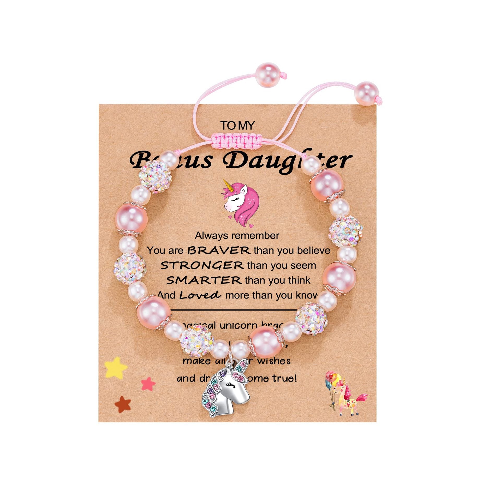 Wholesale pink bracelet alloy love unicorn pendant bracelet