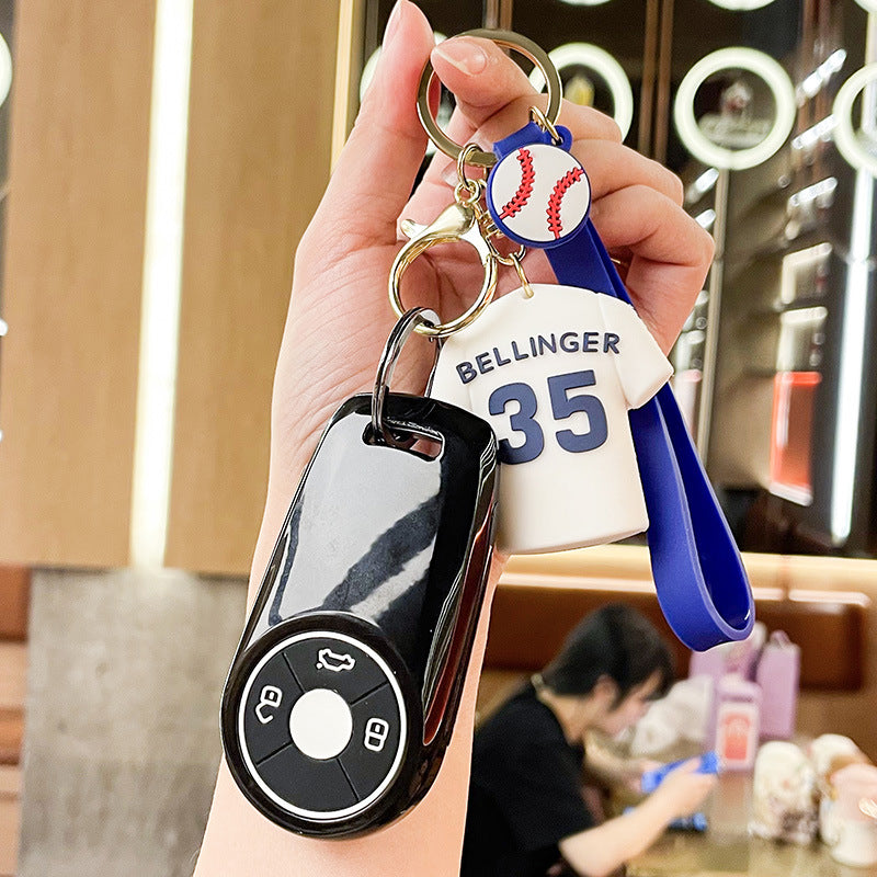 Wholesale Cartoon Jersey PVC Soft Keychain Creative Keychain ACCVIP-KC-XJY001