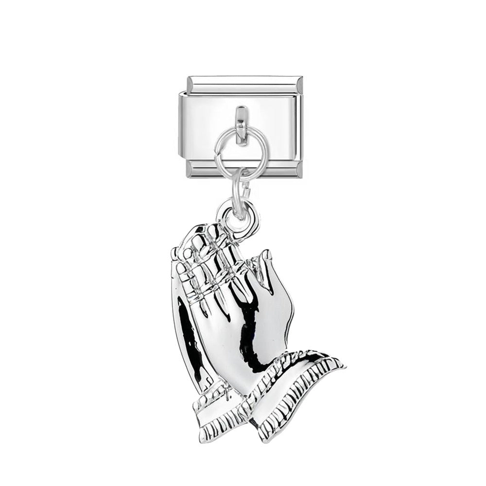 Wholesale  Italian Charm Bracelet 9mm DIY Pendant Series  Creative Stainless Steel Composable Bracelet