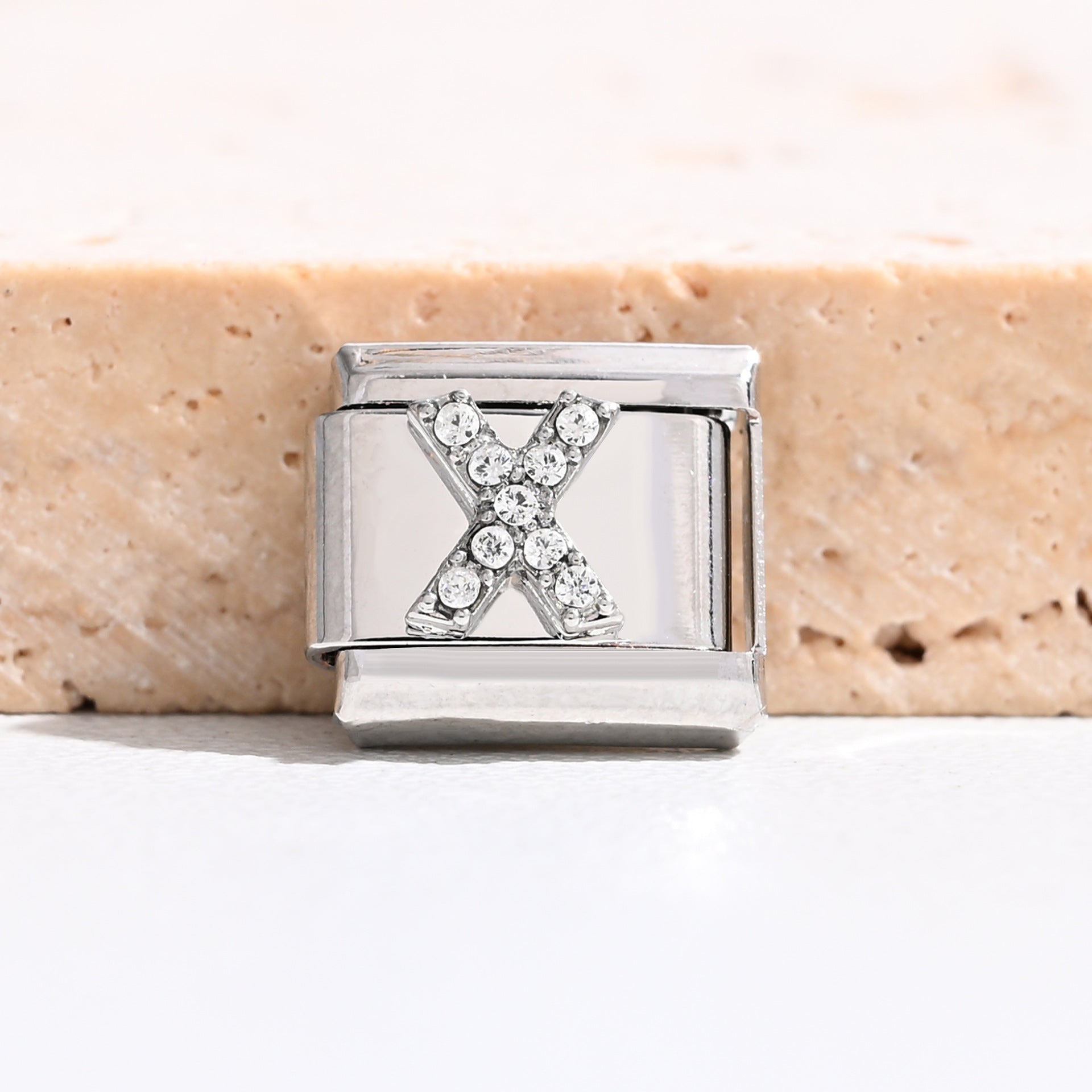 Wholesale 9mm Italian Charm Starter Bracelets DIY Letter Stainless Steel Composable Bracelet