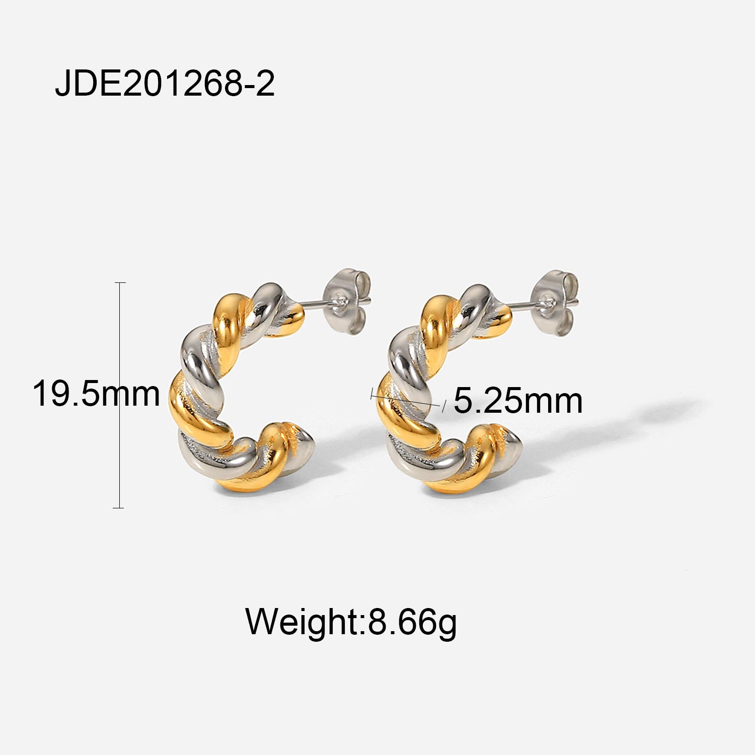 Wholesale  gold and silver color matching two-color stainless steel jewelry