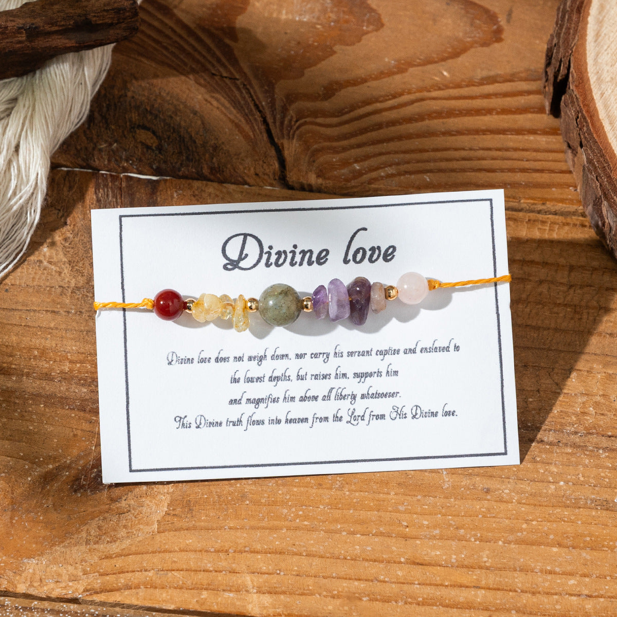 Bracciale portafortuna colorato in pietra naturale all'ingrosso