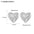 Wholesale Heart Shape Diamond Titanium Steel 18K Gold Plated Earrings