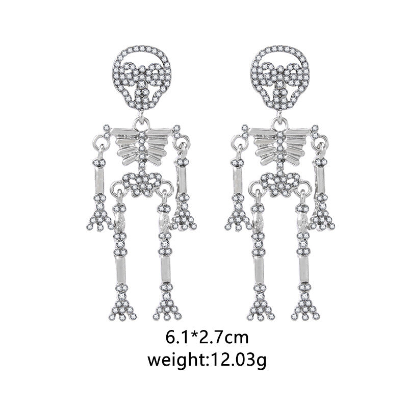 Wholesale Halloween Spider Pumpkin Ghost Skull Resin Earrings ACC-ES-BinLi005