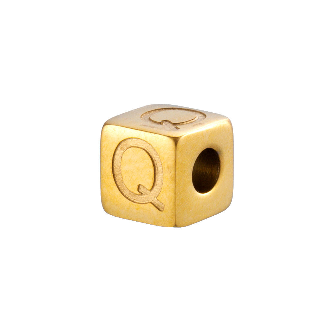 Wholesale 26 English Alphabet Accessories Geometric Stainless Steel Gold Sugar Jewelry Accessories