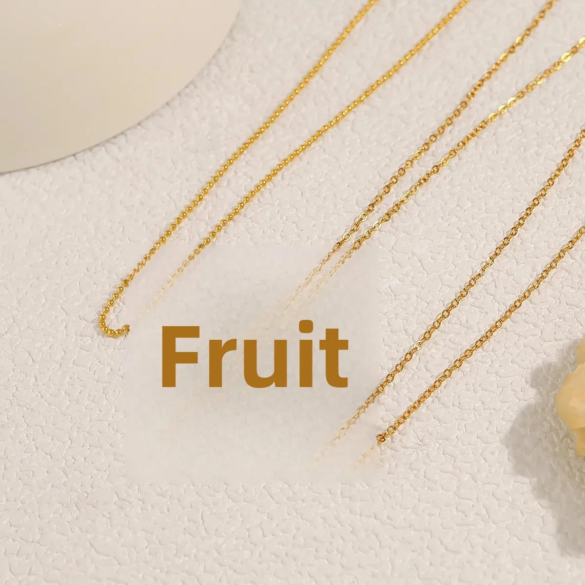 Wholesale Stainless Steel Necklace Plated 18K Gold Fashion Simple Bead Chain Sunflower Zircon Necklace