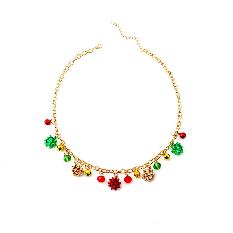 Wholesale Christmas Colorful Bell Necklace ACC-NE-Tiangao013
