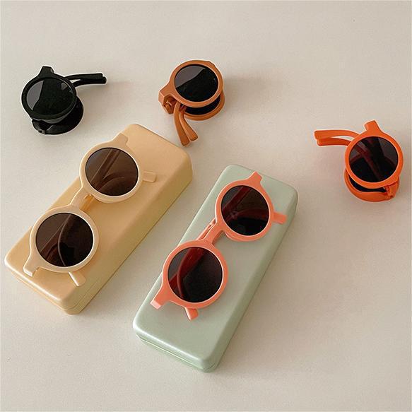 Wholesale  Children's Western Style Macaron Color Round Frame Sunglasses