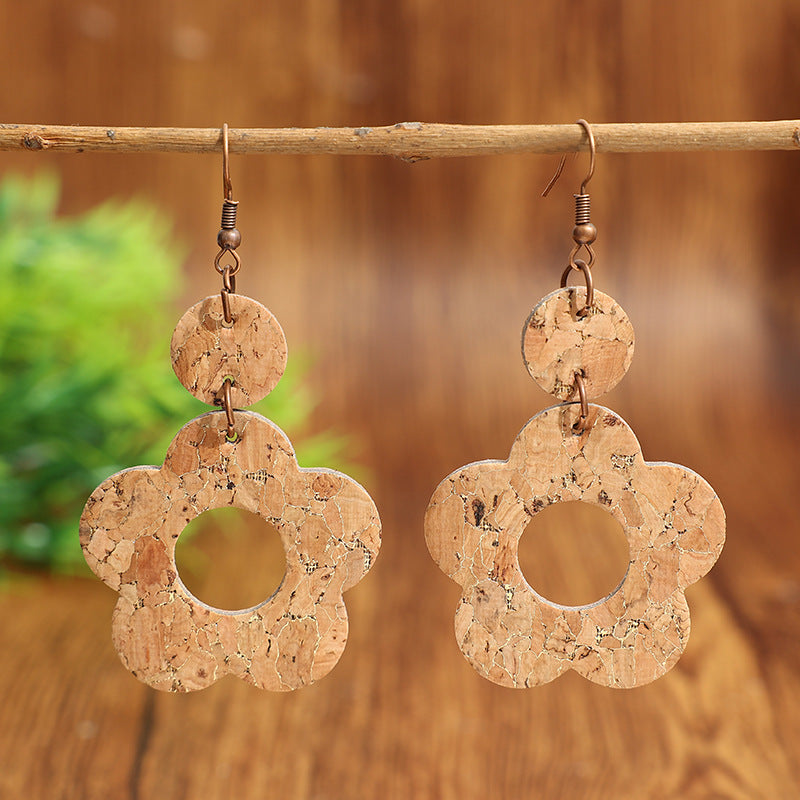 Wholesale Extravagant Floral Round Tassel Earrings