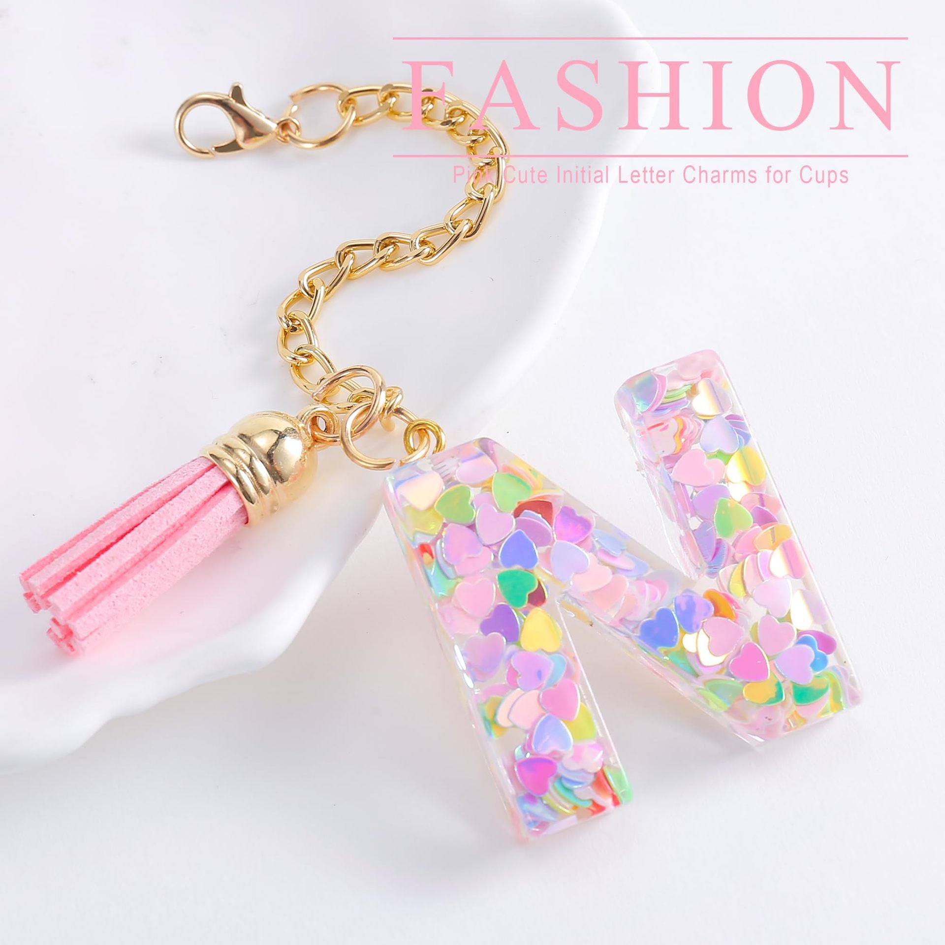 Wholesale Cartoon 26 Letters Resin Hanging Chain Cup Accessories Chain ACC-CA-Jiay001