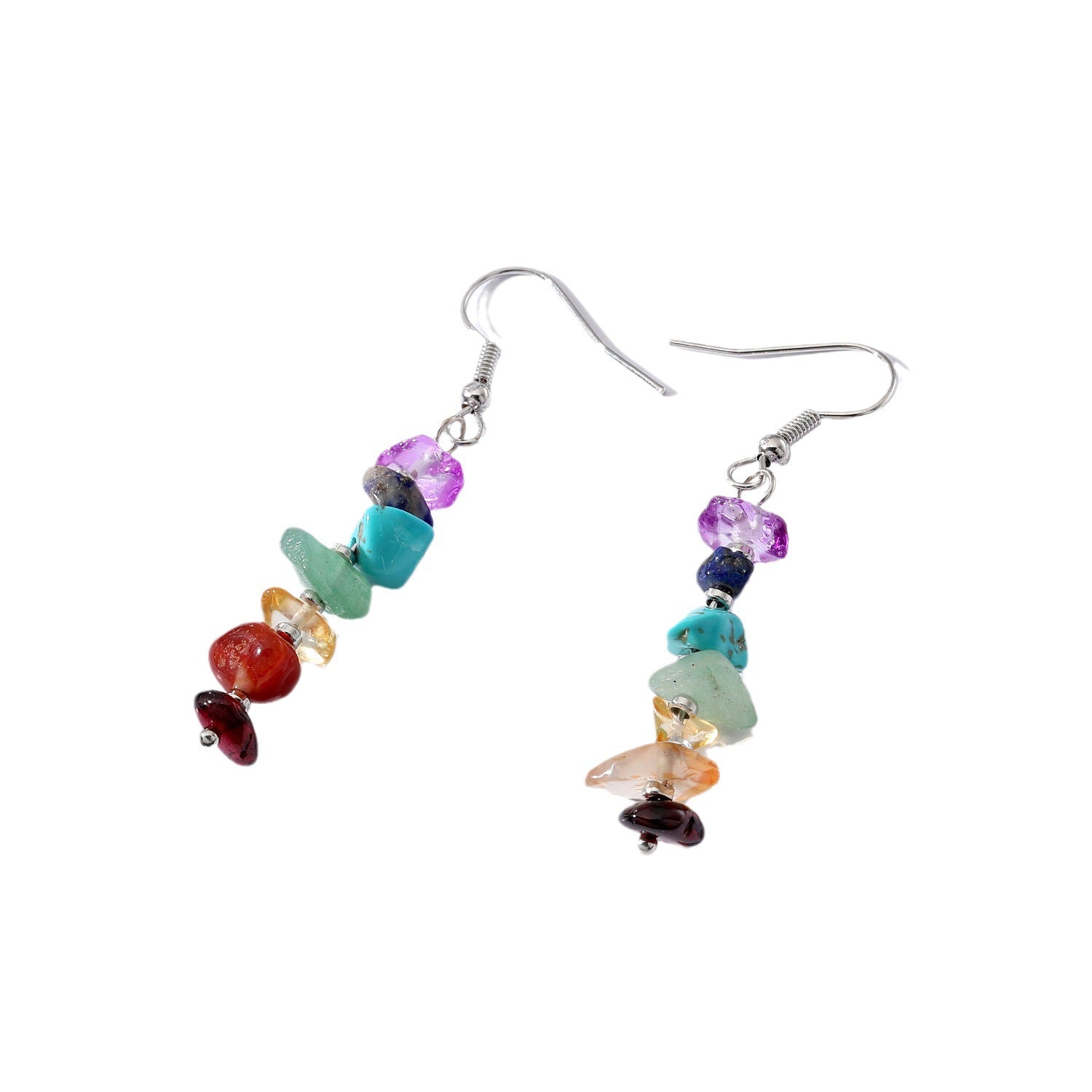 Wholesale Turquoise Tassel Earrings Long Colorful Design Sweet Girl Style Fashion Accessory