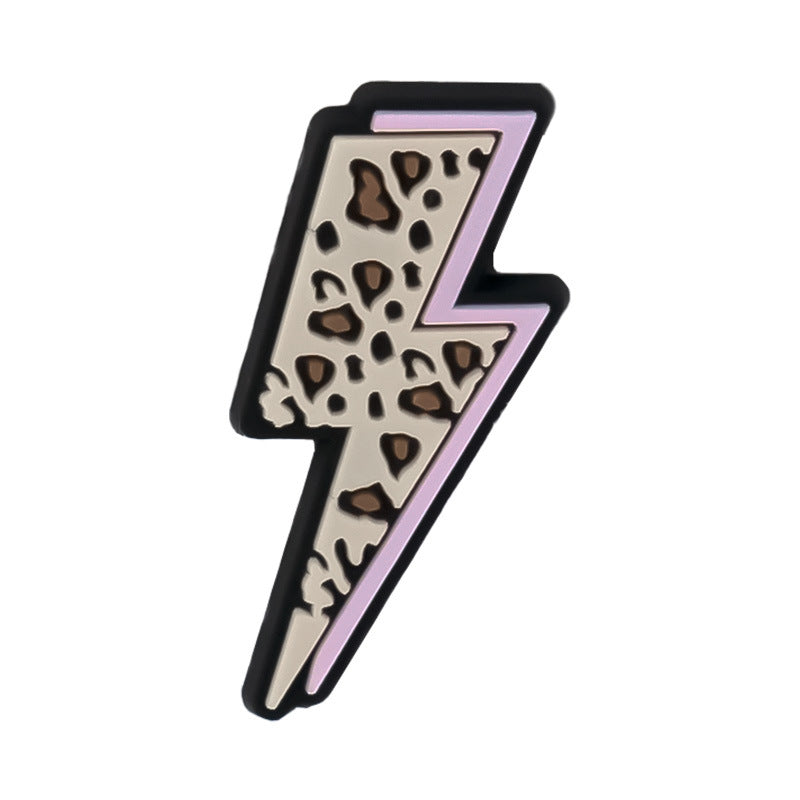 Wholesale Random 100pcs Leopard Print Series Shoes Accessories Shoes Charms