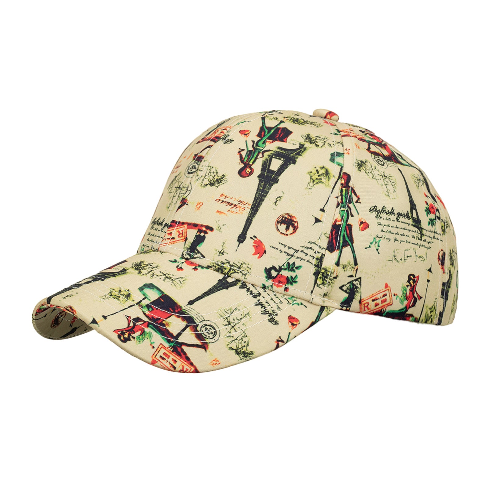 Wholesale Korean Style Printed Baseball Cap Sun Hat Fashion Accessory For Boutique Resale Gift