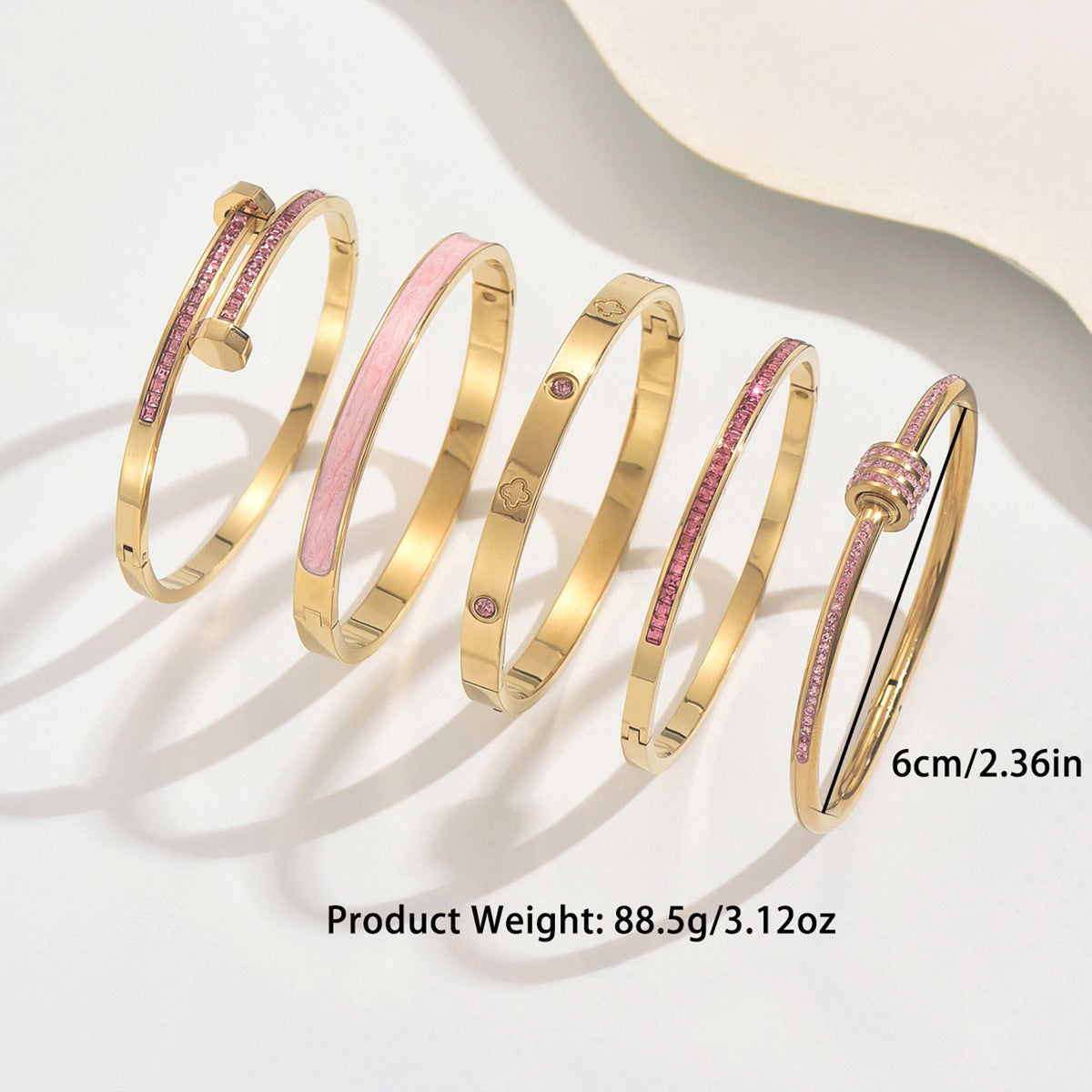 Wholesale Titanium steel diamond-encrusted bracelet ACCVIP