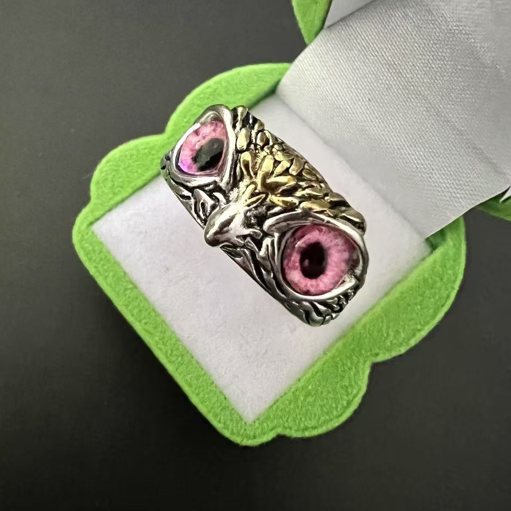 Wholesale Creative silver Owl Ring