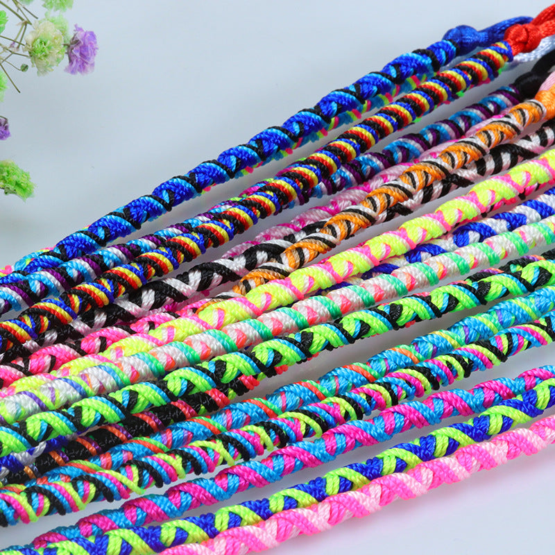 Wholesale Bohemian Style Colorful Hand-woven Rope Wear Bracelet
