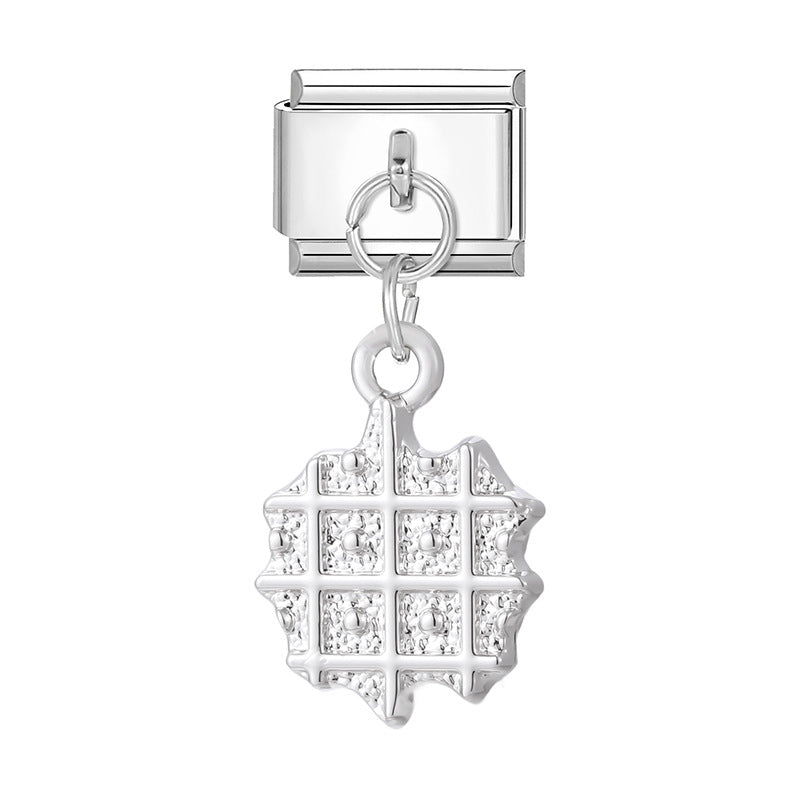 Wholesale 9mm Italian Charm Starter Bracelets DIY Heart Pendant Stainless Steel Composable Bracelet