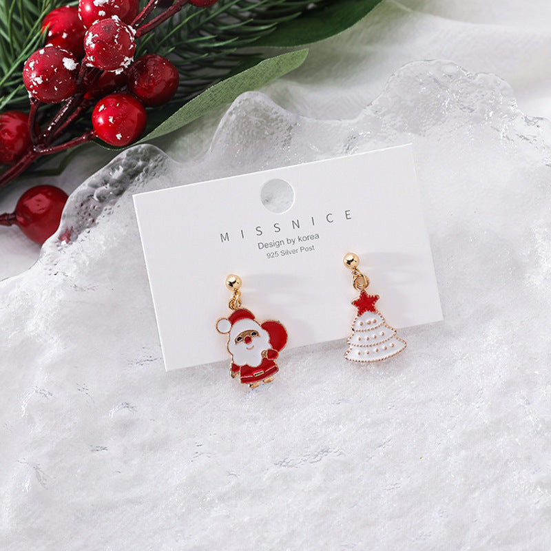 Wholesale S925 Silver Needle Christmas Earrings ACC-ES-QingLian001