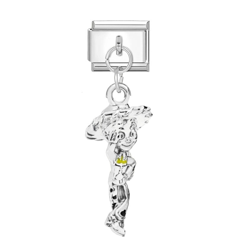 Wholesale Silver Cartoon Modular DIY Charm Bracelet Fashion Jewelry Accessory for Resale