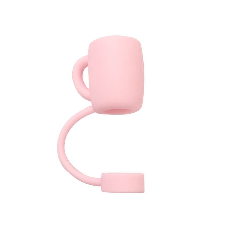 Wholesale 10pcs 10mm Straw Cover Silicone Straw Caps for Cup Decoration Straw Tube Cap ACC-SCR-WDX003