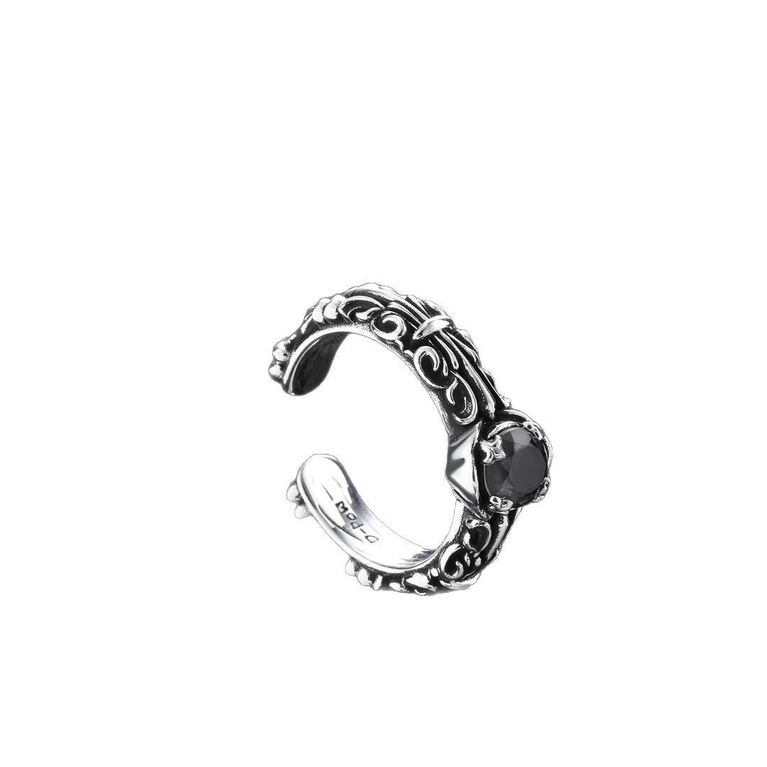 Wholesale Vintage distressed 925 silver heart ring