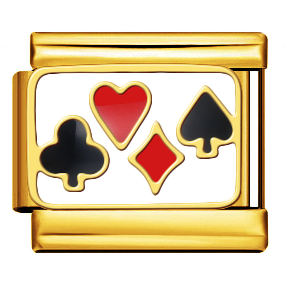 Wholesale  Italian Charm Bracelet 9mm DIY Gold-plated patterned  Creative Stainless Steel Composable Bracelet