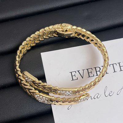Wholesale vintage three-layer snake bracelet  ring