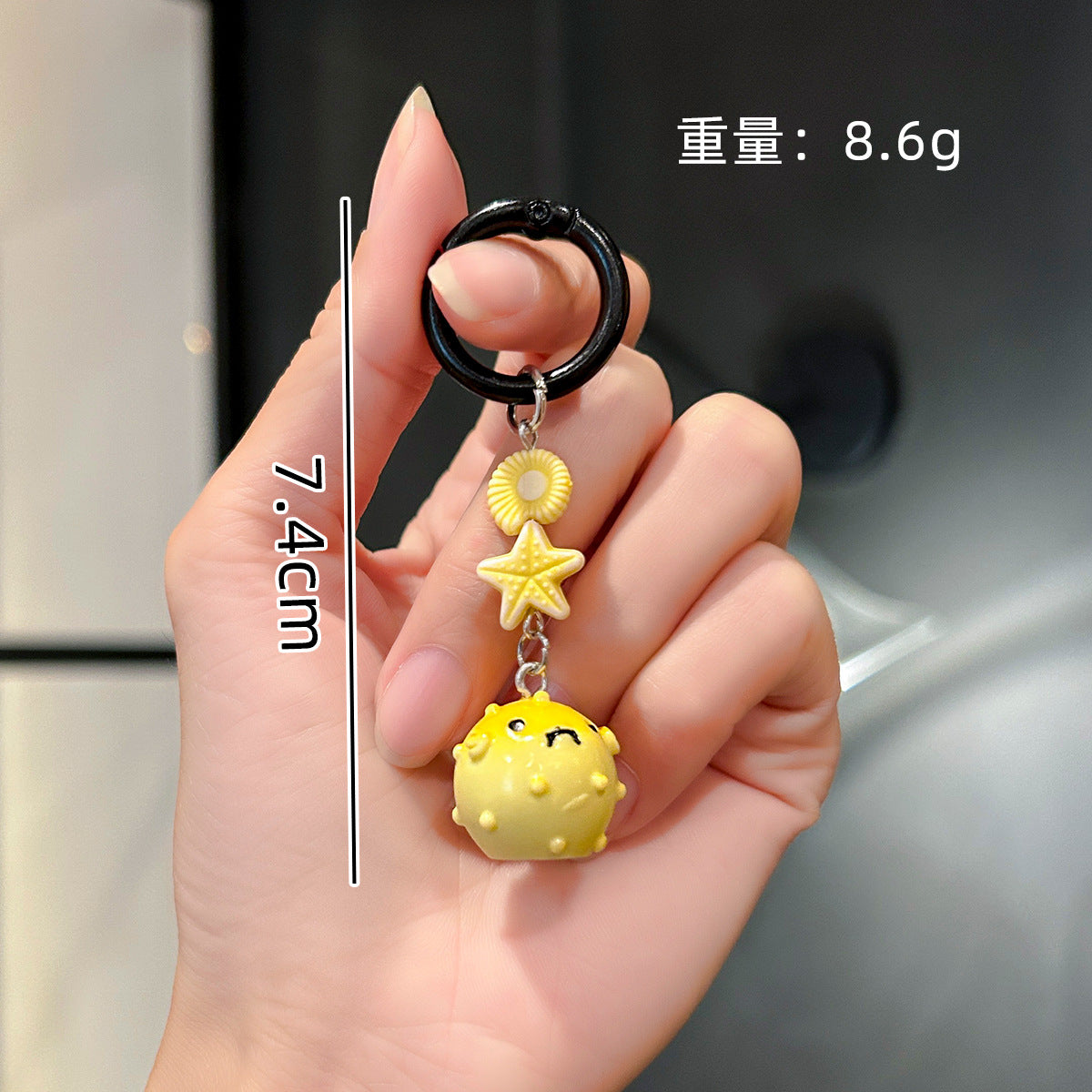 Wholesale Cute Marine Small Animal Mobile Phone Lanyard Resin Keychain