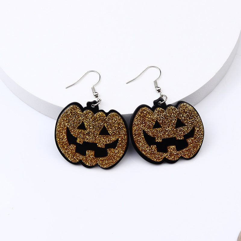 Wholesale  Skull Snake Frog Spliced Acrylic Earrings - Trendy Jewelry Accessory for Gift or Resale