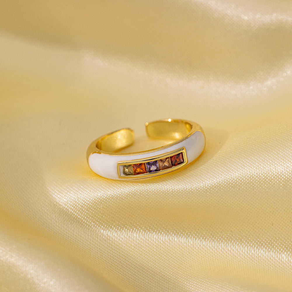 Wholesale Non-fading Open Adjustable Ring ACC-RS-QiYun001