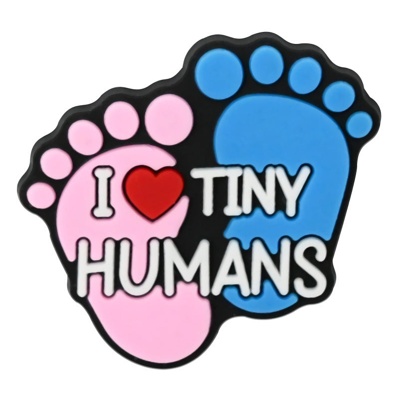 Wholesale  Random 100pcs medical series clogs PVC Soft Rubber Shoe Buckle Decoration