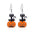Wholesale  Diamond-Encrusted Zinc Alloy Cat Pumpkin  Web Skull Earrings