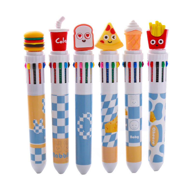 Wholesale  Cute Ten Color Ballpoint Pen