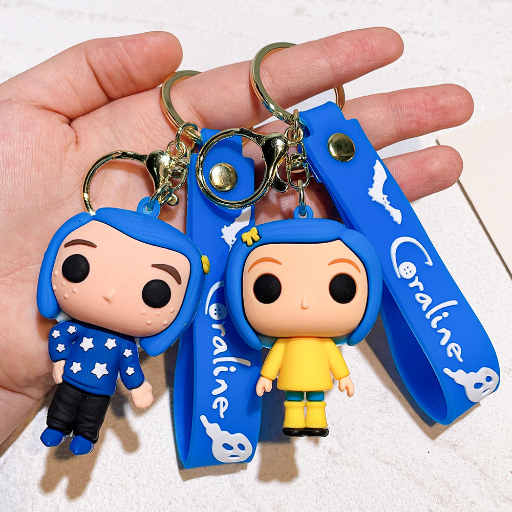 Wholesale Cartoon PVC Soft Glue Cute Keychain ACCVIP-KC-QiWei003