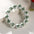 Wholesale St Patrick's Day White background wooden beads bracelet