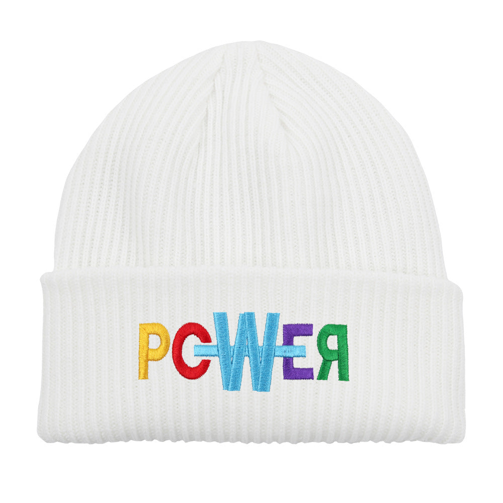 Wholesale embroidered letters wool beanie hat