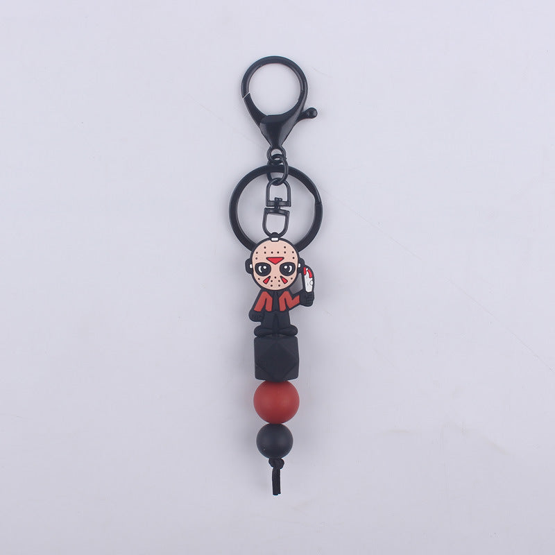 Wholesale Cartoon Halloween Silicone Beaded Keychain ACC-KC-GuangTian081