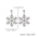 Wholesale Flash Diamond Snowflake Earrings