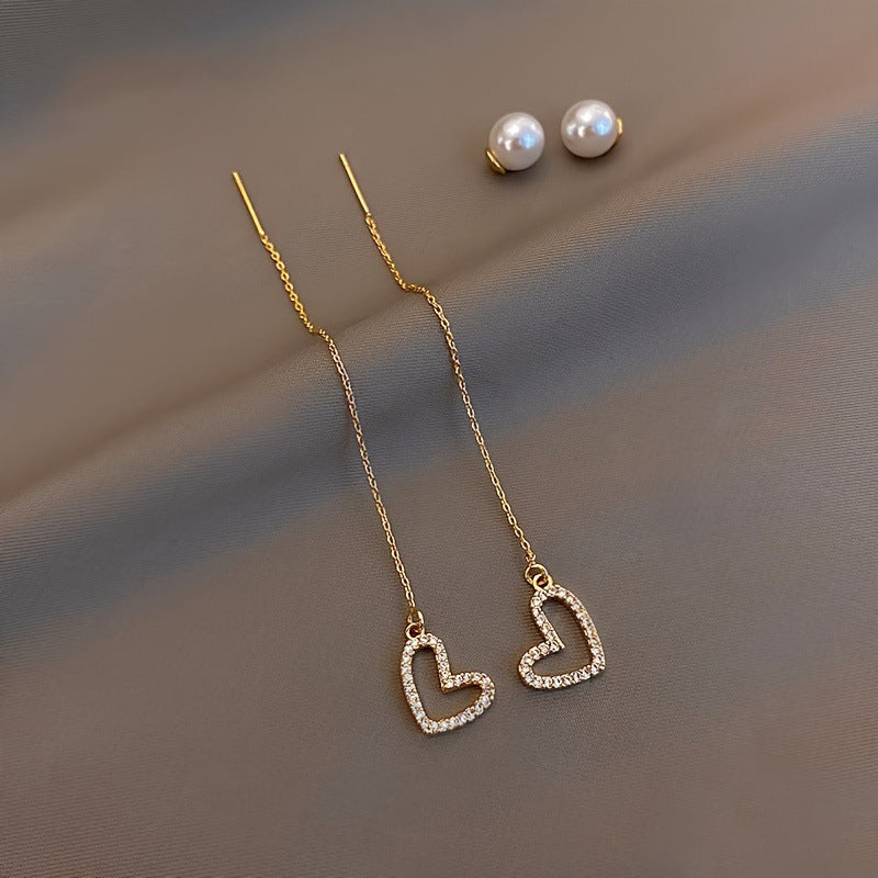 Wholesale   Light Luxury Tassel Pearl Earrings