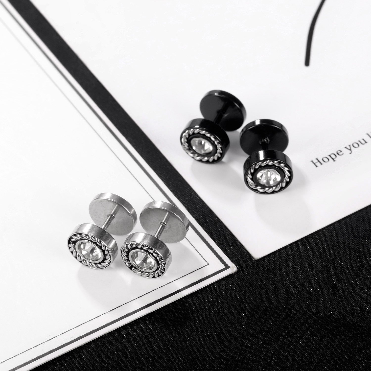 Wholesale All-match Simple Titanium Steel Earrings