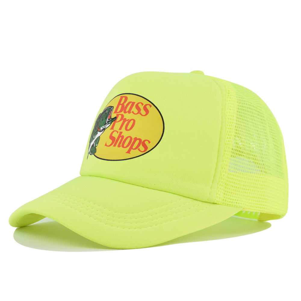 Wholesale Printed fish silk screen cap summer net Hat