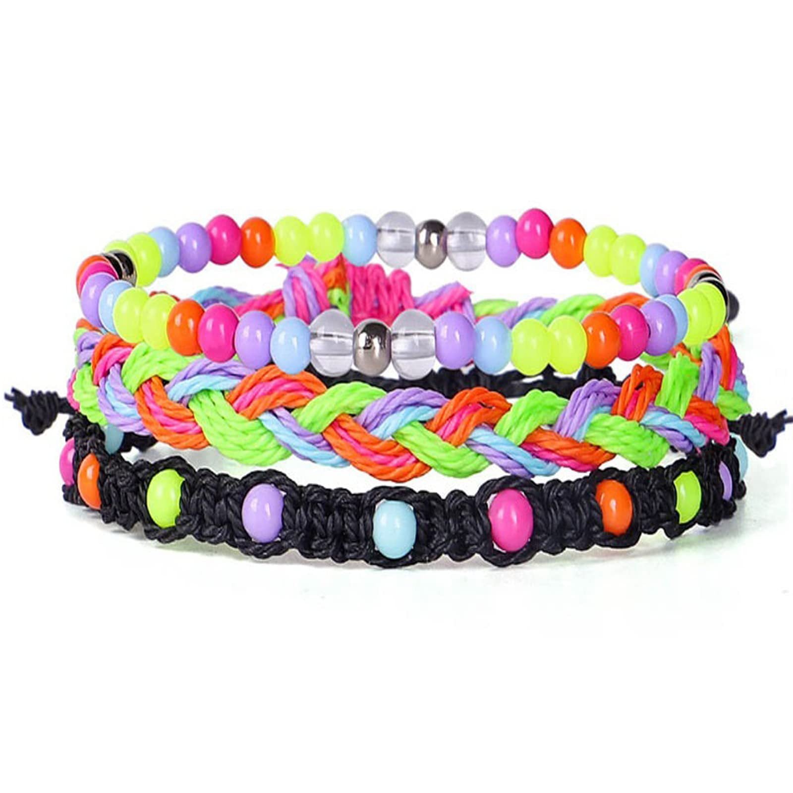 Wholesale Colorful Rope-woven Rice Bead Bracelet