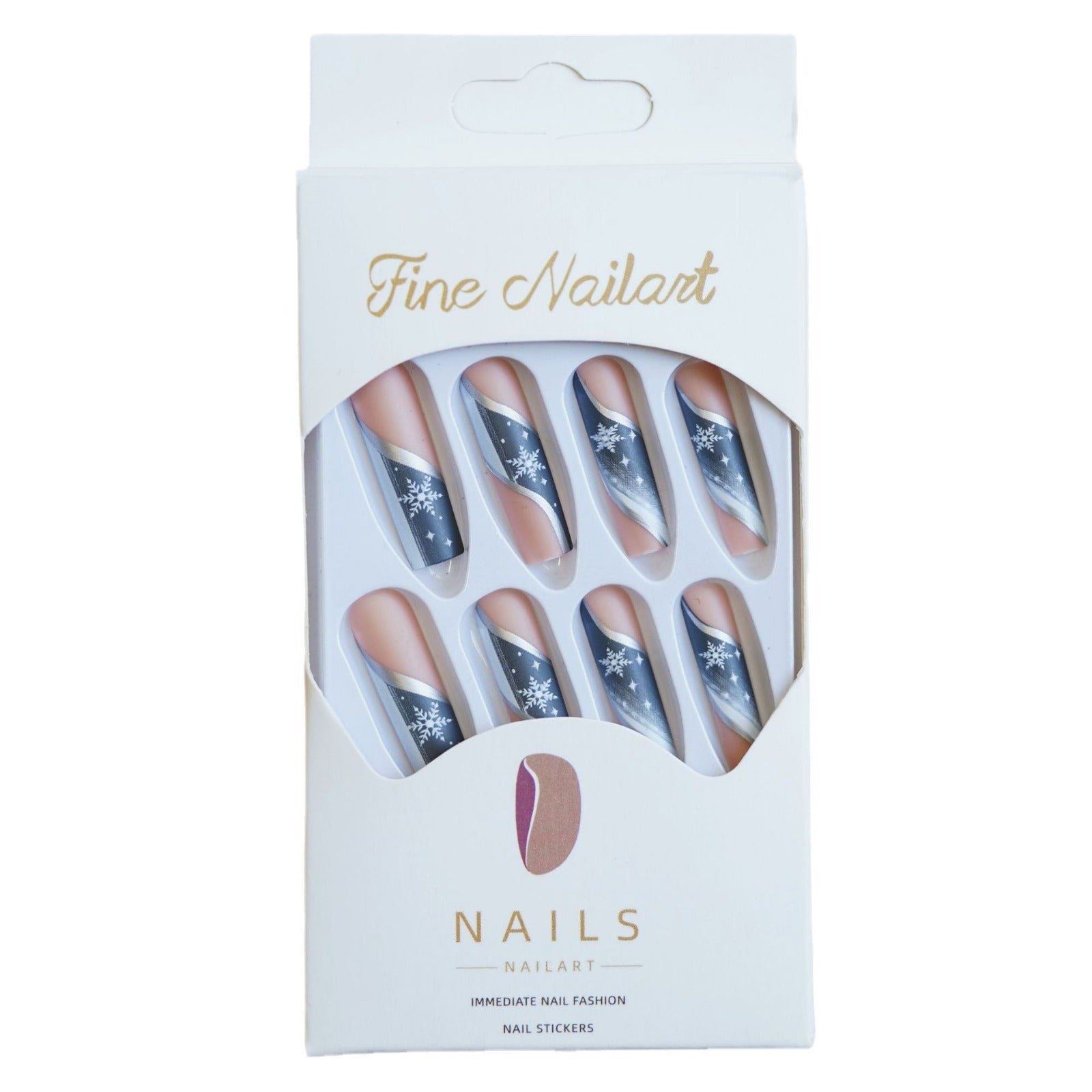 Wholesale 24 Pieces/ box Snowfall Star River Nails Kits Nail Stickers