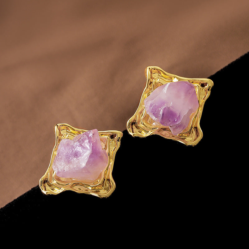 Wholesale  Natural Stone Earrings Crystal Earring