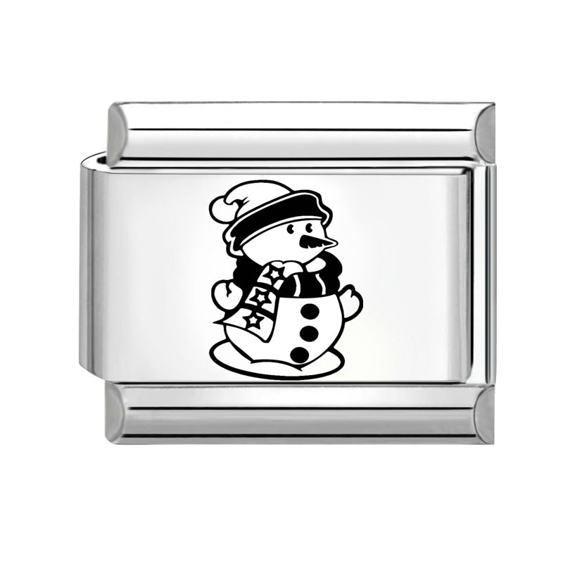 Wholesale 9mm Italian Charm Starter Bracelets DIY Christmas Stainless Steel Composable Bracelet