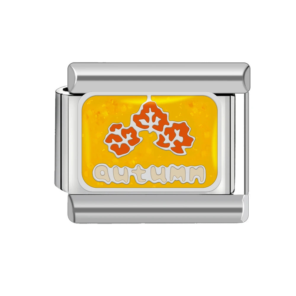 Wholesale Italian Charm Bracelet 9mm DIY Splicing Landscape Pattern Titanium Steel Composable Bracelet