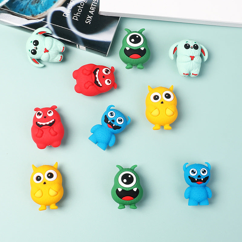 Wholesale 20pcs cute 3D   Focal Beads DIY Bead Accessories
