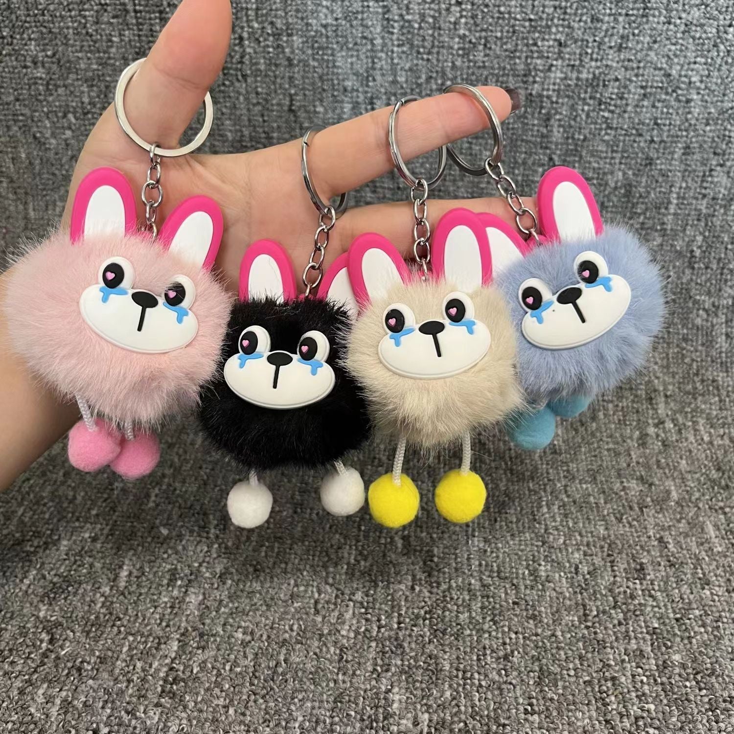 Wholesale Rabbit Plush Pendant Keychains ACC-KC-ChenChen001