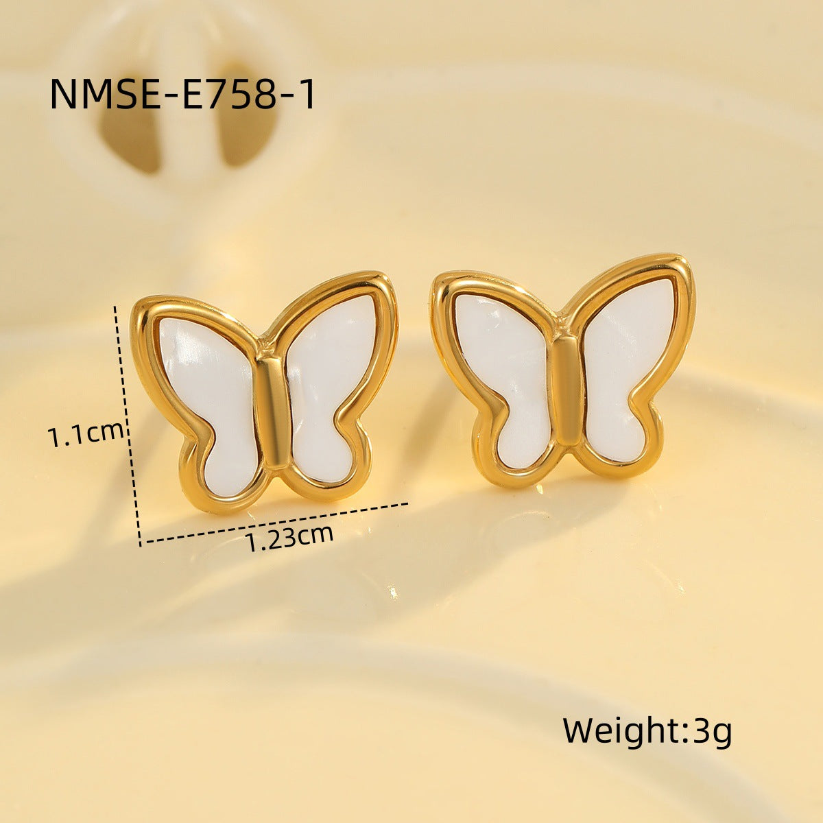 Wholesale Light Luxury Shell &  Butterfly Jewelry Set