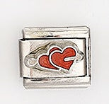 Wholesale 5pcs Italian Charm Bracelet 9mm DIY Splicing Heart Series Stainless Steel Composable Bracelet